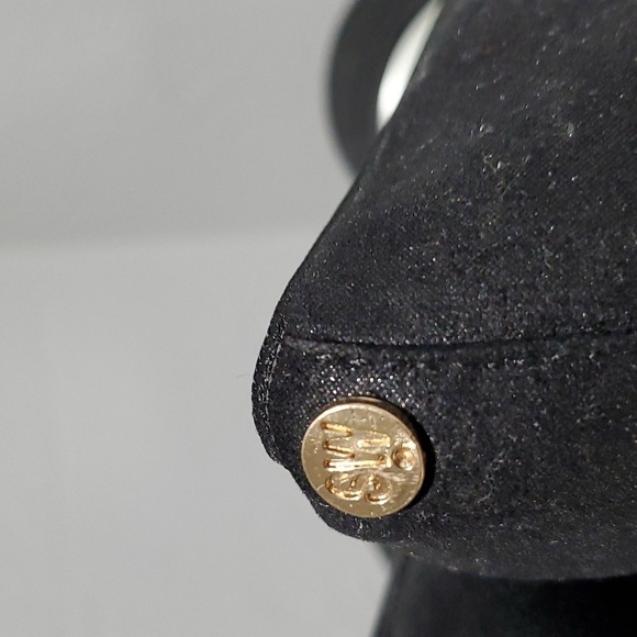 STUART WEITZMAN ARIANA CLARE BLACK SUEDE WEDGES SIZE 2 - Picture 10 of 12